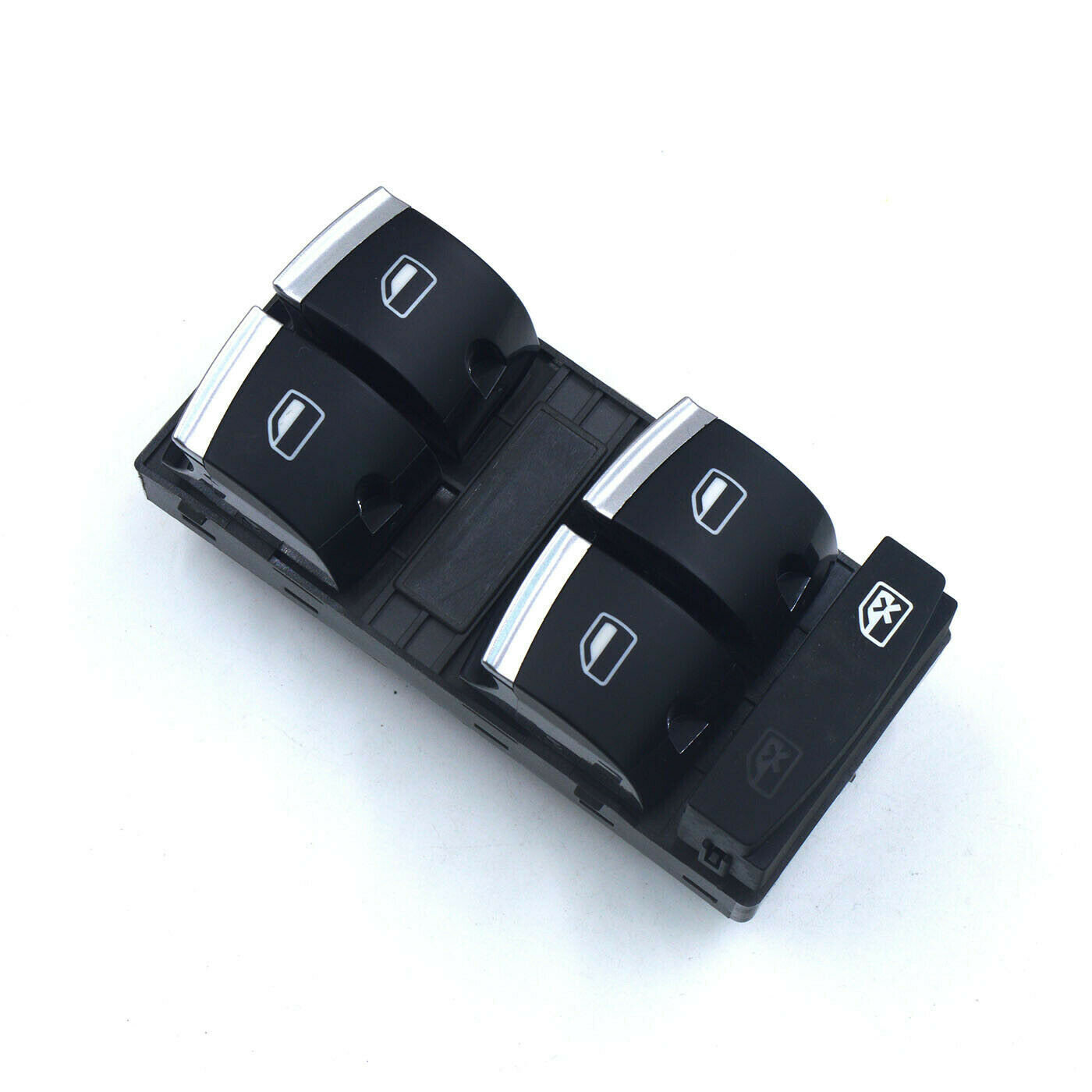 AUDİ A3 2005 - 2011 SOL DÖRTLÜ CAM DÜĞMESİ KROM KISA - resim 1